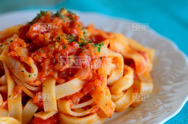 トマトソースのフィットチーネ 写真素材 ストックフォト Nnp Photo Library